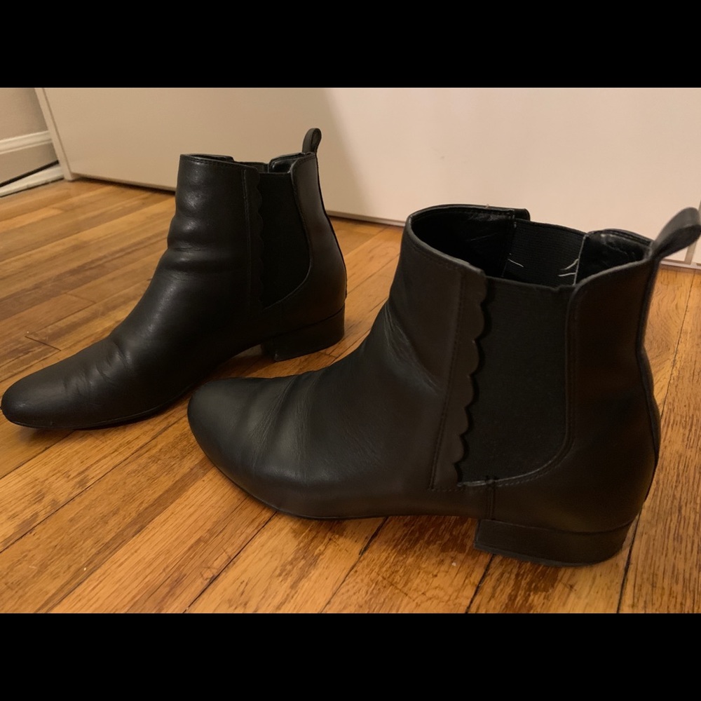 Leather boots